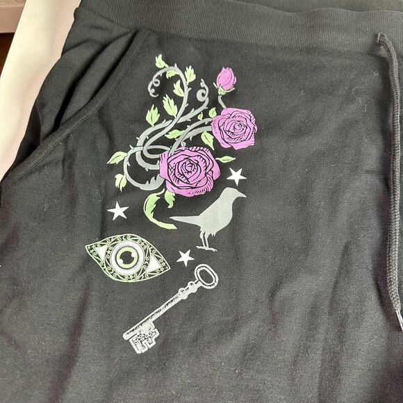 Disney Her Universe NWT Women's 4 4X Haunted Mansion Leota Rose Jogger Pants - Picture 8 of 12